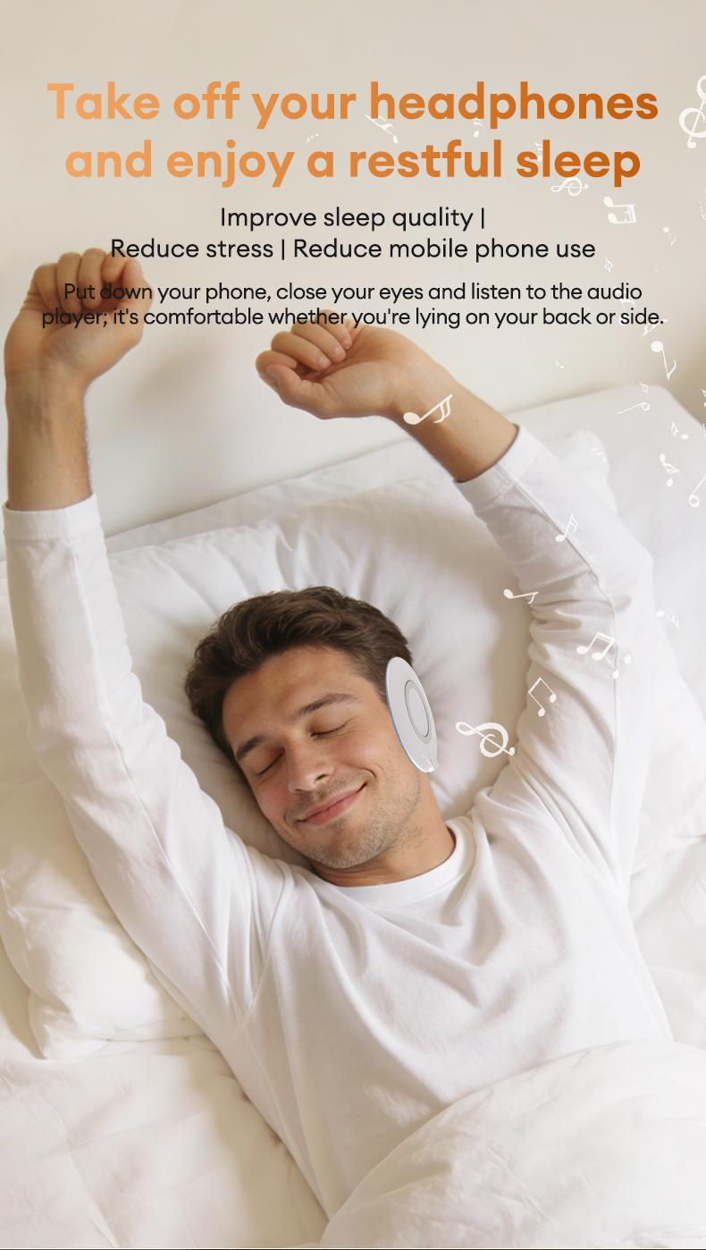 🔥50% OFF🔥 - S1 Ultra-Thin Bluetooth Pillow Speaker with Bluetooth 6.0 - Bone Conduction Technology